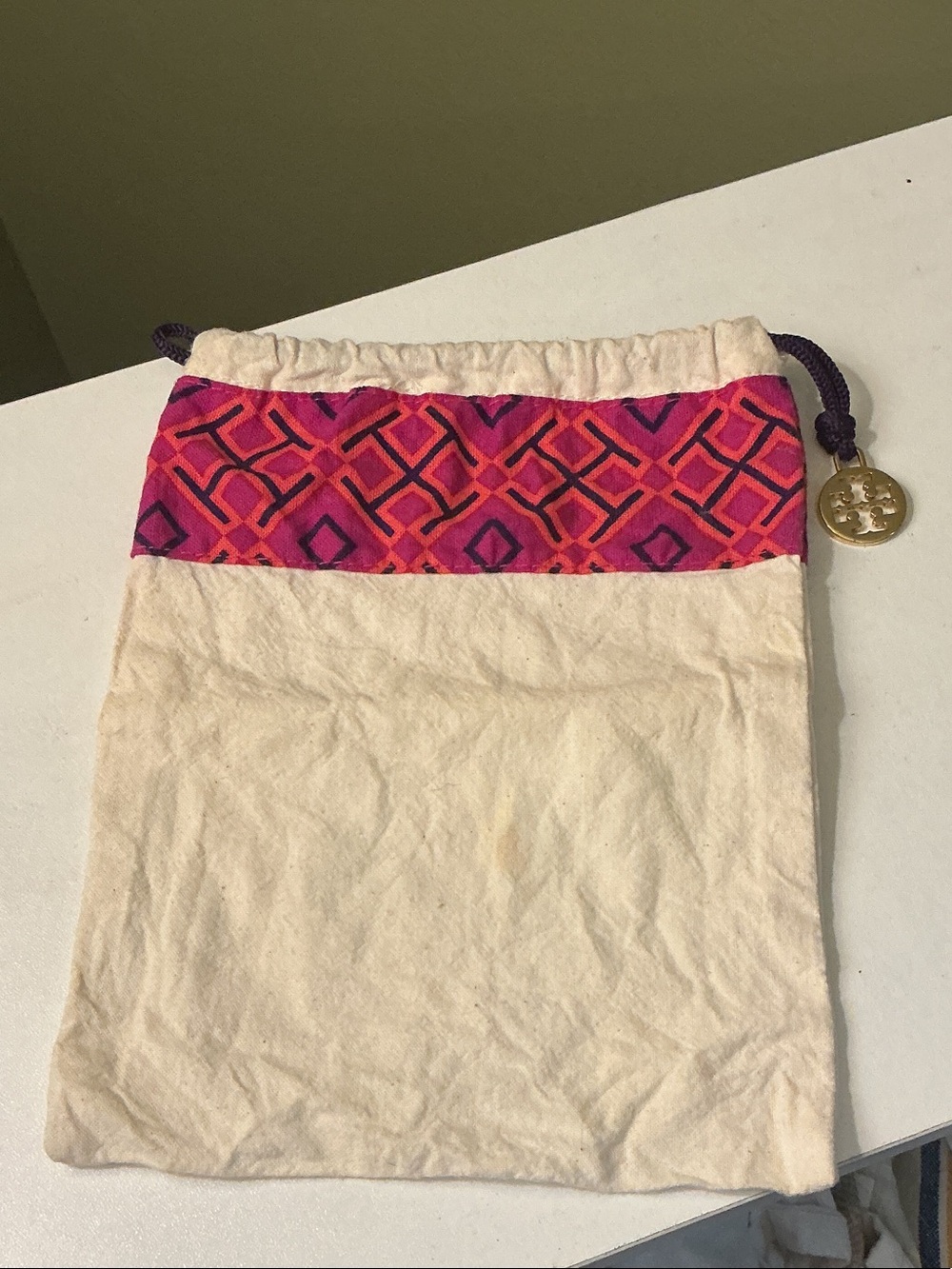 Tory Burch Small Dust Storage Bag 6” x 8” Dustbag